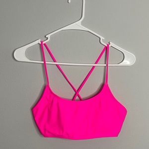 Neon Pink Bikini Top- NEVER WORN
